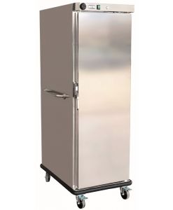 HE290 Stainless steel tray trolley, cabinet and heated