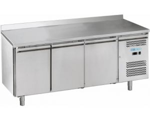 M-GN3200TN-FC Mesa de gastronomía refrigerada en acero inoxidable AISI201